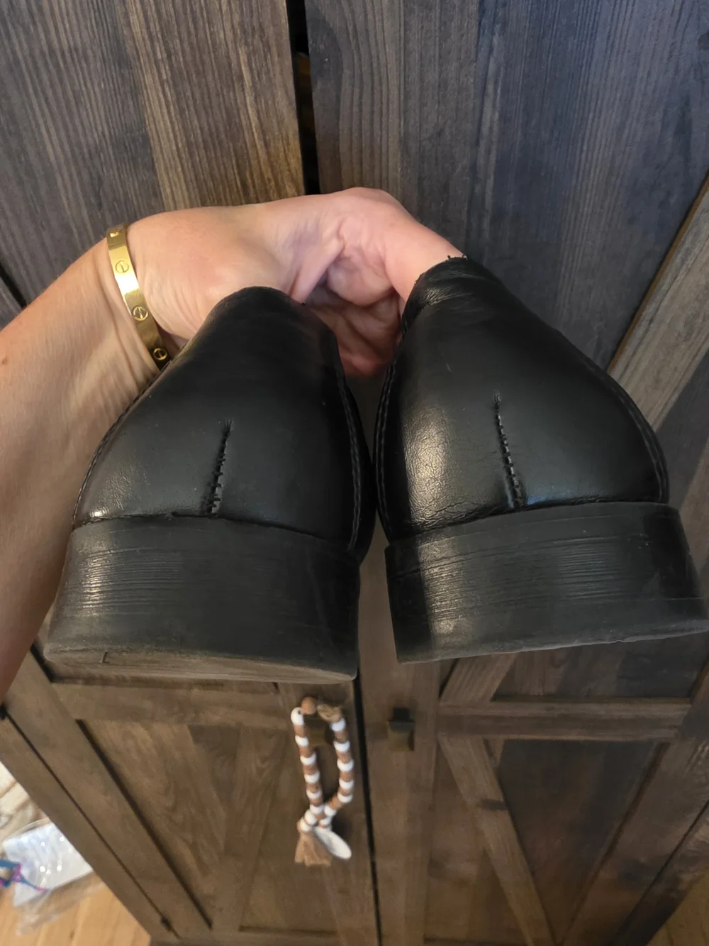 Steve Madden polished black